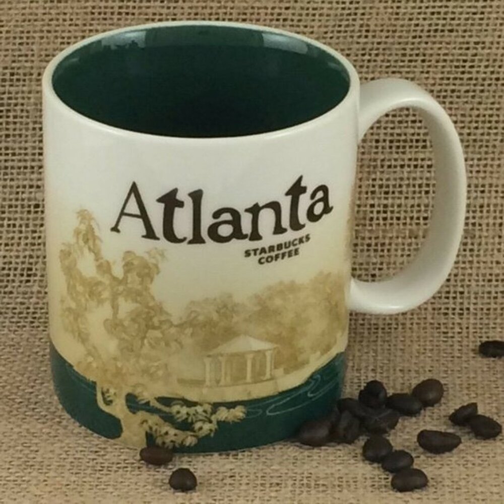 Starbucks Atlanta Mug Cup Icon Series Piedmont Park 16oz 2011 Coffee Tea USA